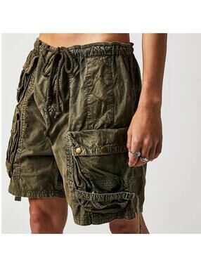 Free People Wild Bay Parachute Shorts